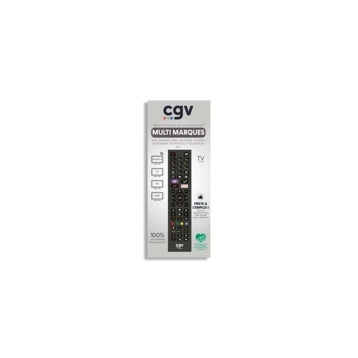 Télécommande Universelle - CGV - FIDELIO MM - Multi-Marques - Sans p