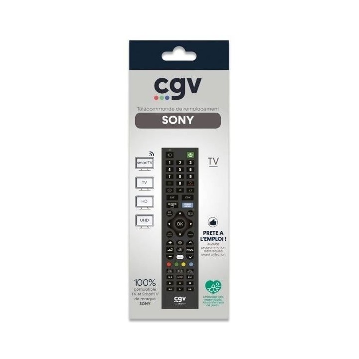 Télécommande de remplacement - CGV - FIDELIO Sony - Pour téléviseu