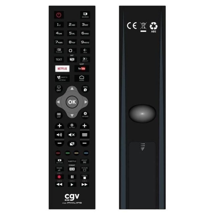 Télécommande de remplacement - CGV - FIDELIO Philips - Pour télévi