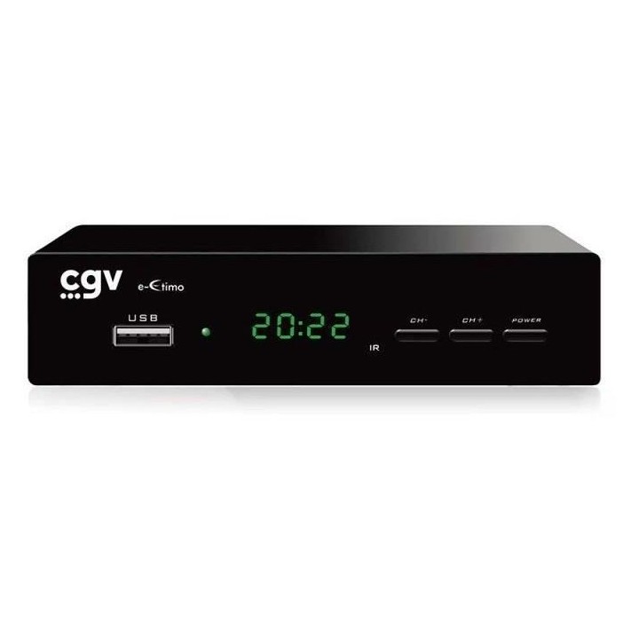 Récepteur-enregistreur TNT - CGV - e-ETIMO - DVB-T2 HEVC 265 - RJ45 -