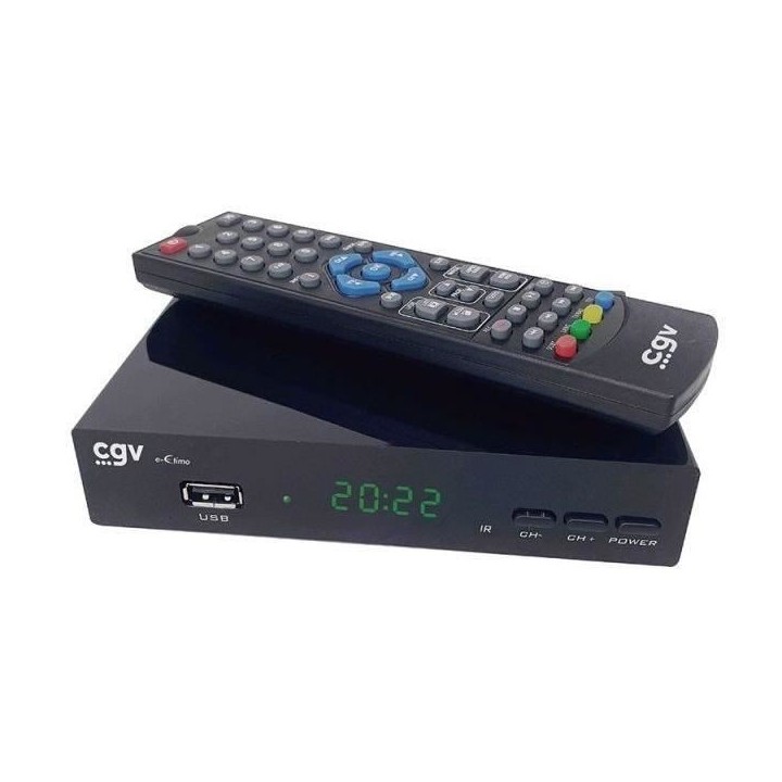 Récepteur-enregistreur TNT - CGV - e-ETIMO - DVB-T2 HEVC 265 - RJ45 -