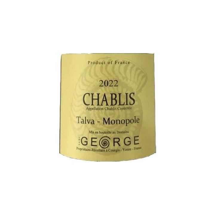 Domaine George 2022 Chablis Talvat Monopole - Vin blanc de Bourgogne