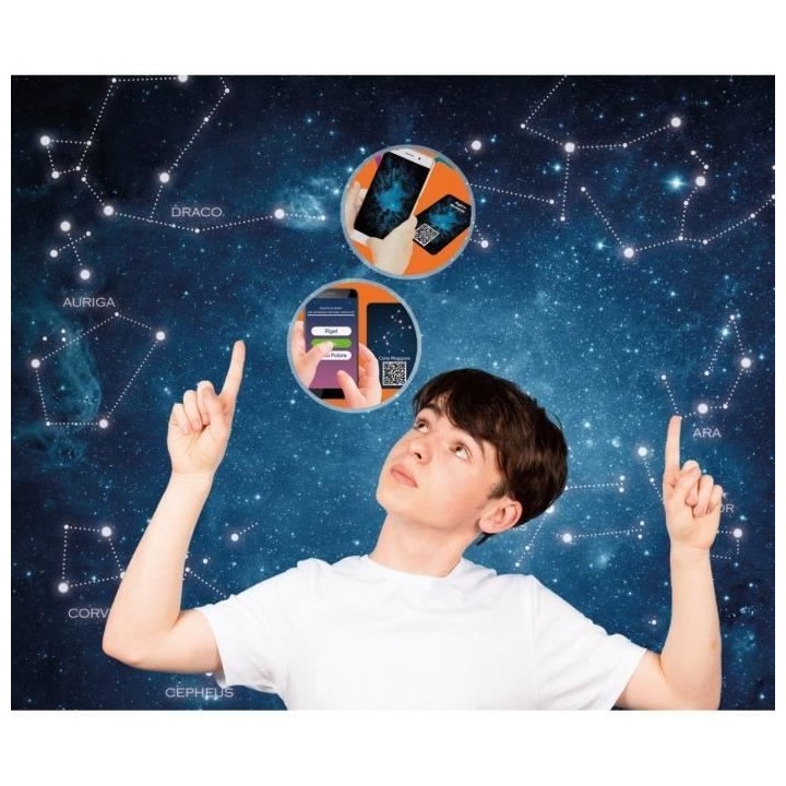 CLEMENTONI - Projecteur Planetes et Constellations - 3 modes de jeux -