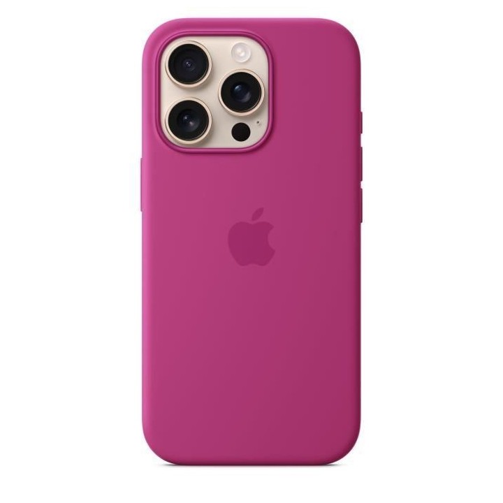 APPLE iPhone 16 Pro - Coque en silicone avec MagSafe - Fuchsia