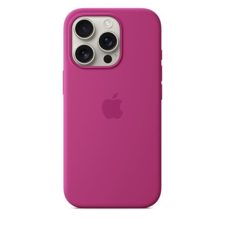APPLE iPhone 16 Pro - Coque en silicone avec MagSafe - Fuchsia