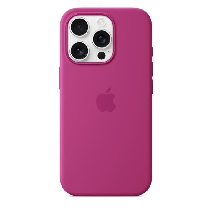 APPLE iPhone 16 Pro - Coque en silicone avec MagSafe - Fuchsia