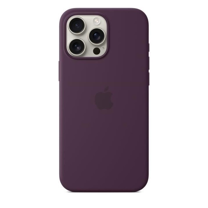 APPLE iPhone 16 Pro Max - Coque en silicone avec MagSafe - Plum