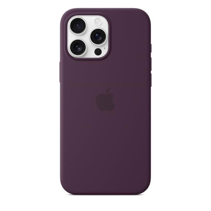 APPLE iPhone 16 Pro Max - Coque en silicone avec MagSafe - Plum