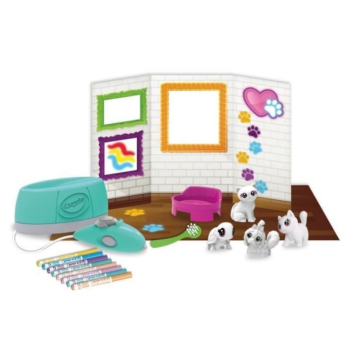 Coloriage - CRAYOLA - Washimals Spray Boutique - Vaporise et colore te