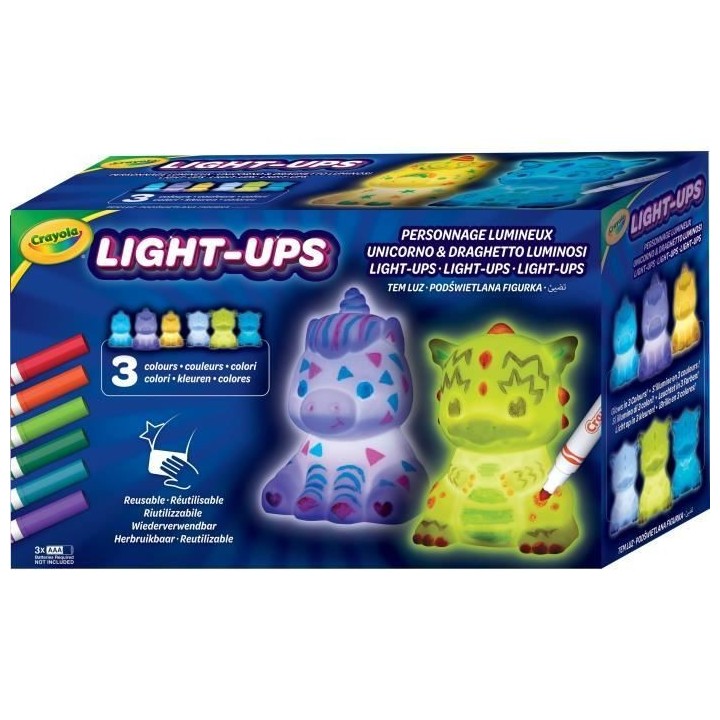 Créatif - CRAYOLA - Colorable Light Up Characters - Personnalise ta v