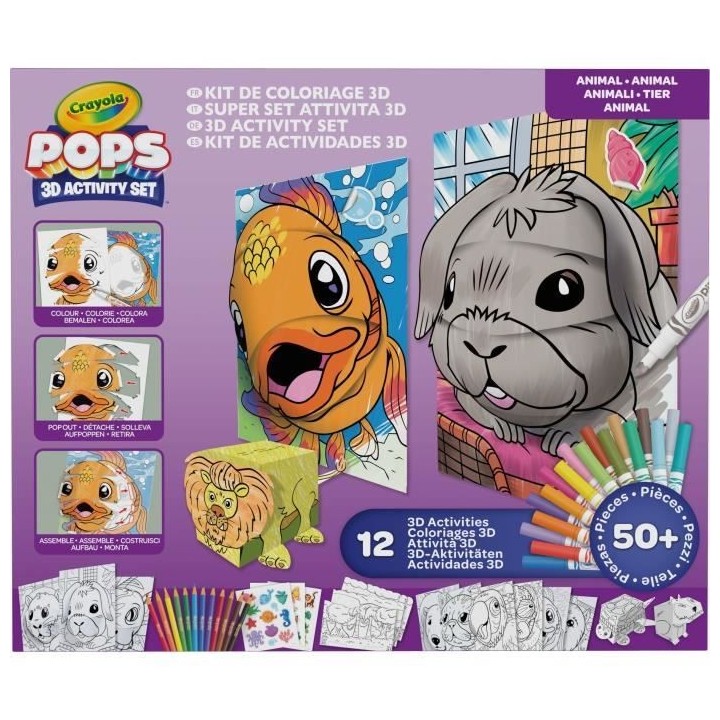Créatif - CRAYOLA - POPS 3D Color Pops Gift Set - Plus de 12 activit