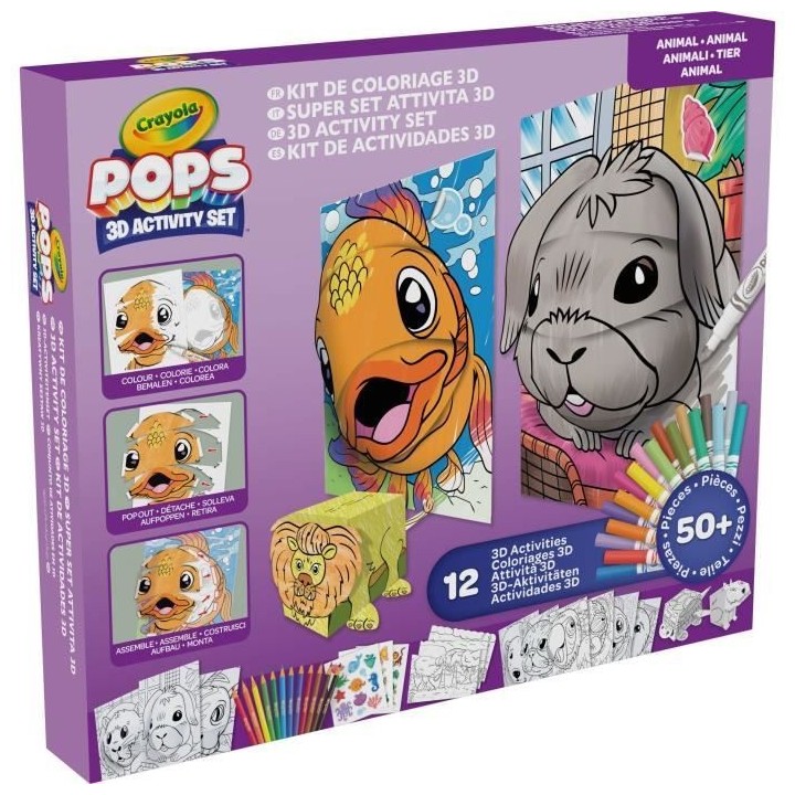 Créatif - CRAYOLA - POPS 3D Color Pops Gift Set - Plus de 12 activit