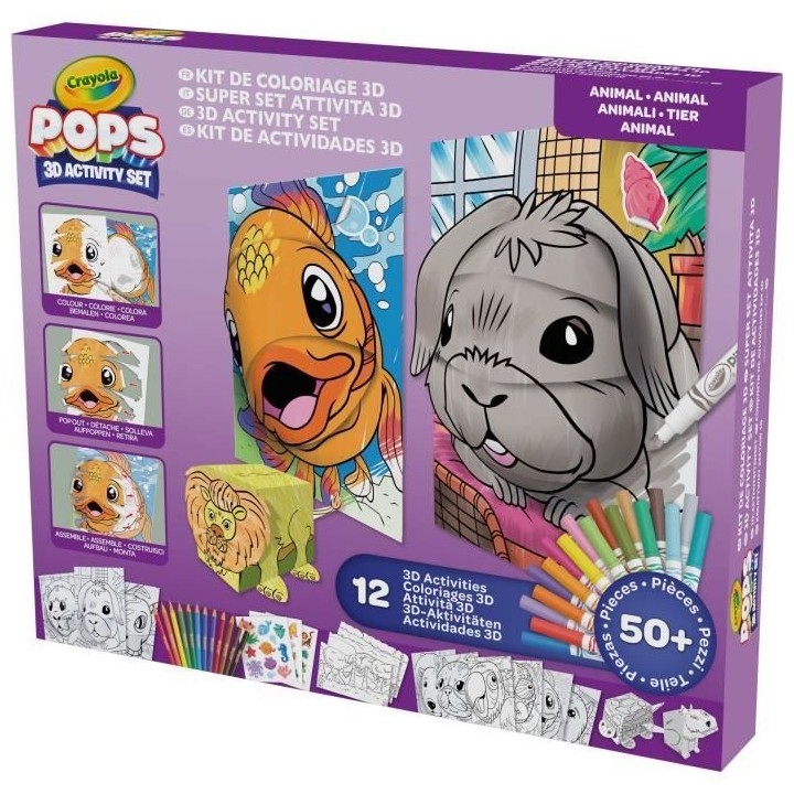 Créatif - CRAYOLA - POPS 3D Color Pops Gift Set - Plus de 12 activit