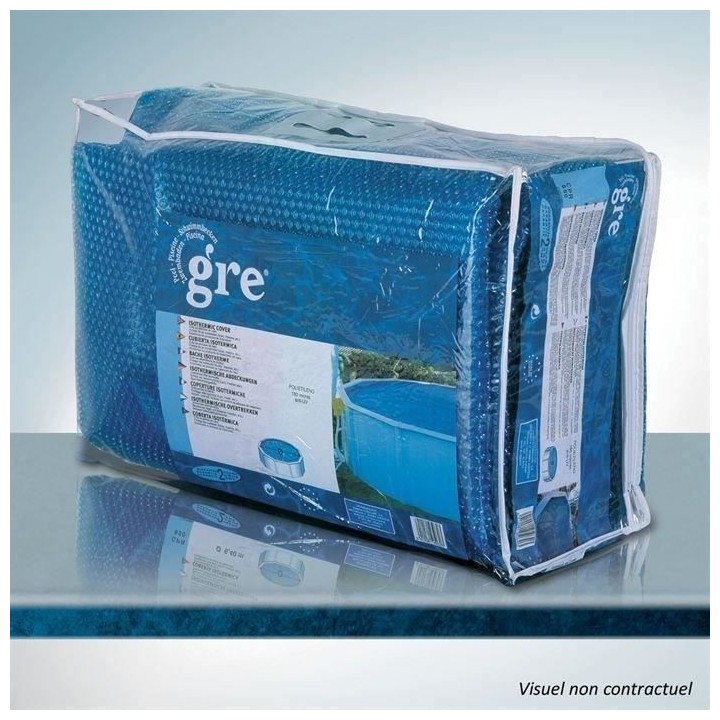 GRE - Bâche a bulle ronde pour piscine acier Ø 350 cm - Épaisseur 0