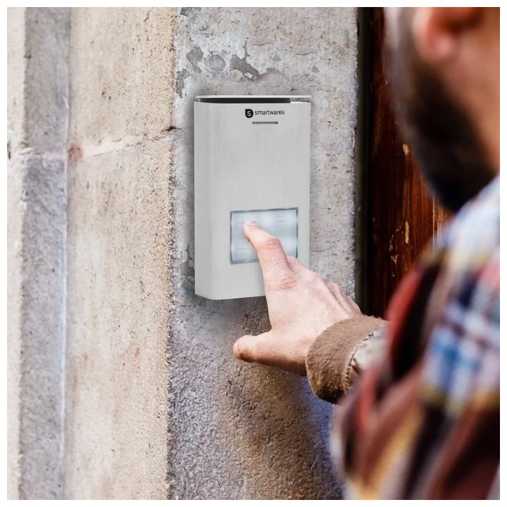 SMARTWARES Interphone audio 2 fils pour 1 appartement DIC-21112