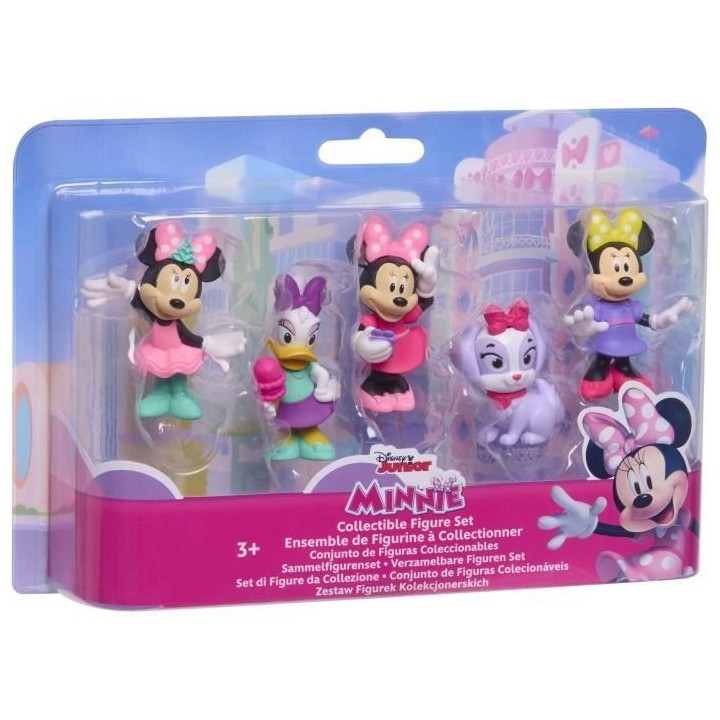 Figurines - DISNEY MINNIE MOUSE - Pack de 5 Figurines Minnie Mouse - N