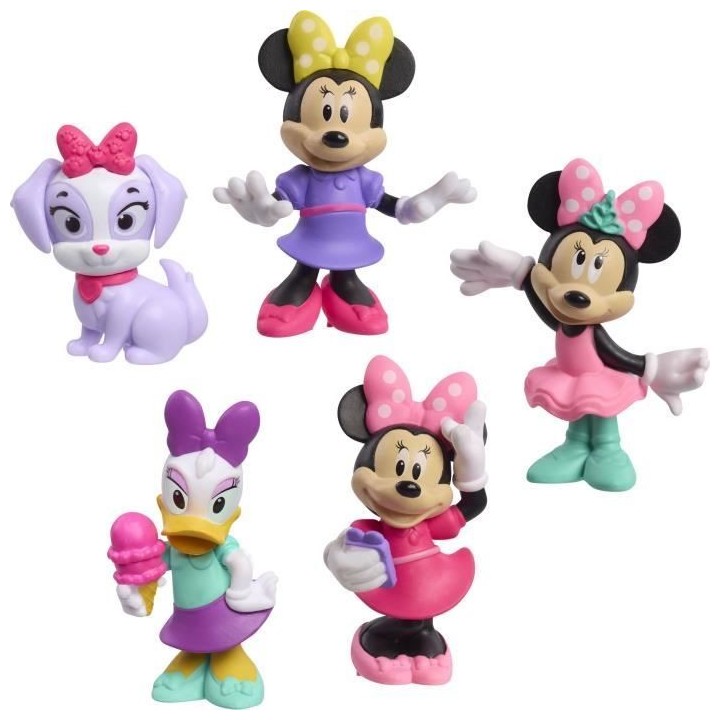 Figurines - DISNEY MINNIE MOUSE - Pack de 5 Figurines Minnie Mouse - N