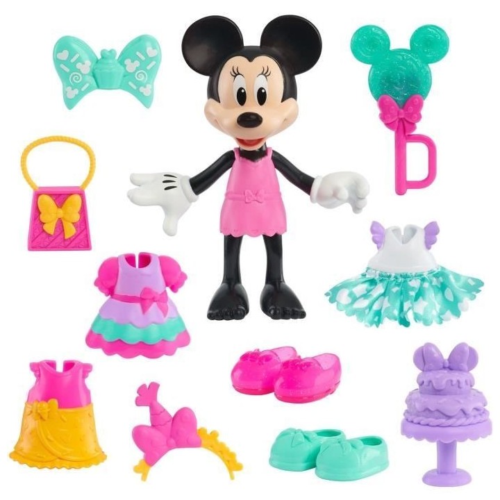 Coffret poupée - DISNEY MINNIE MOUSE - Figurine Articulée 15 cm Swee