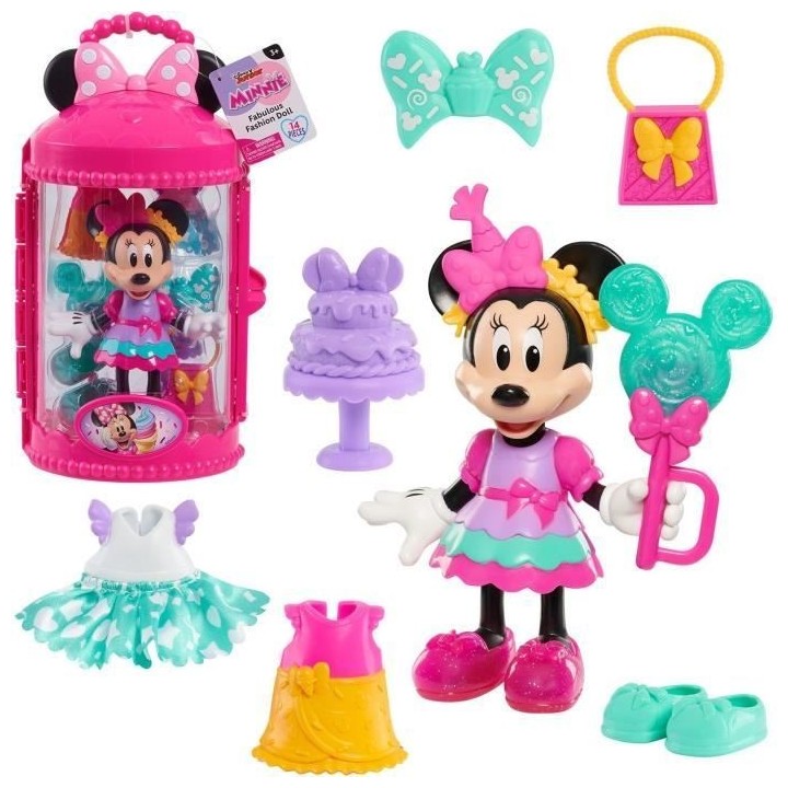 Coffret poupée - DISNEY MINNIE MOUSE - Figurine Articulée 15 cm Swee