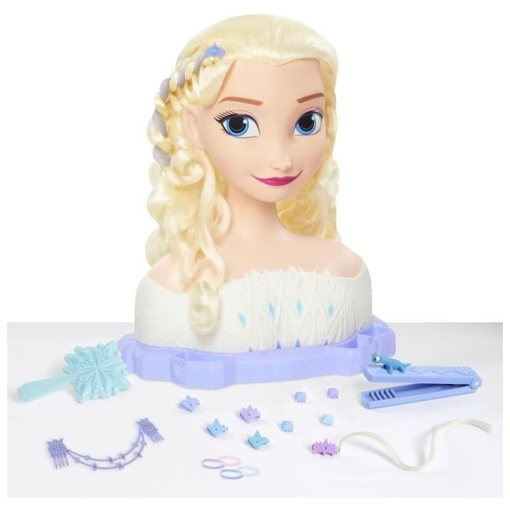 Tete a coiffer - REINE DES NEIGES - Tete a Coiffer Elsa Deluxe - Exten