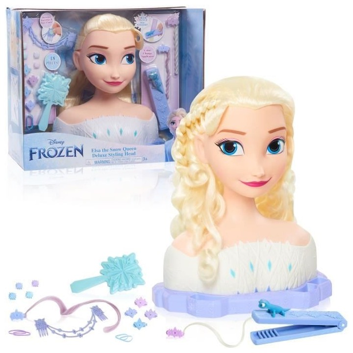 Tete a coiffer - REINE DES NEIGES - Tete a Coiffer Elsa Deluxe - Exten