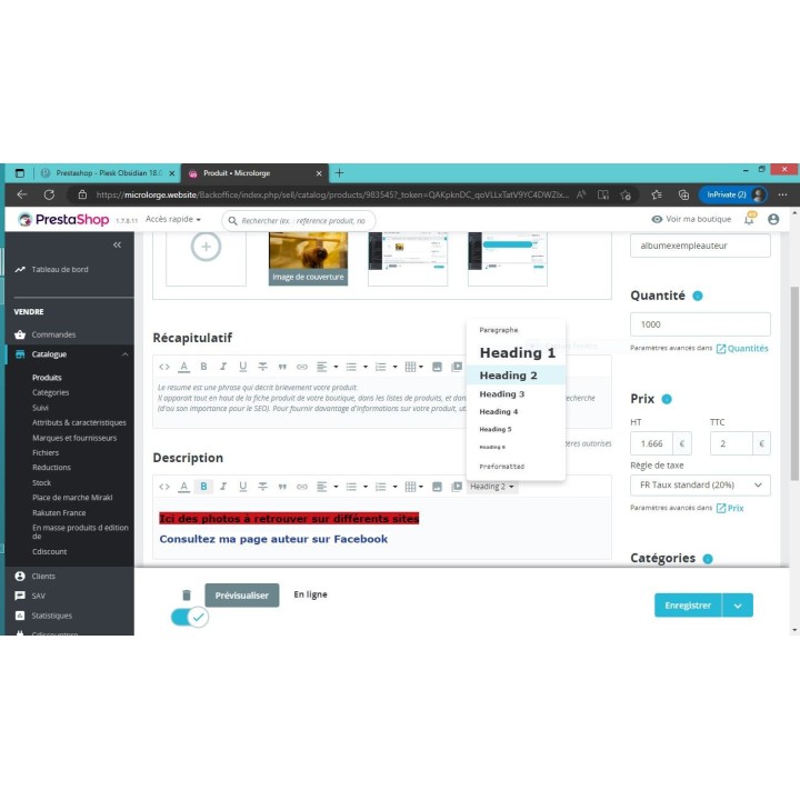 Carte postale microlorge