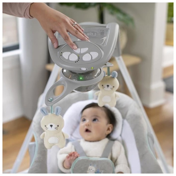 Ingenuity, Balancelle et Transat électrique 2 en 1 Spruce, Des la Nai