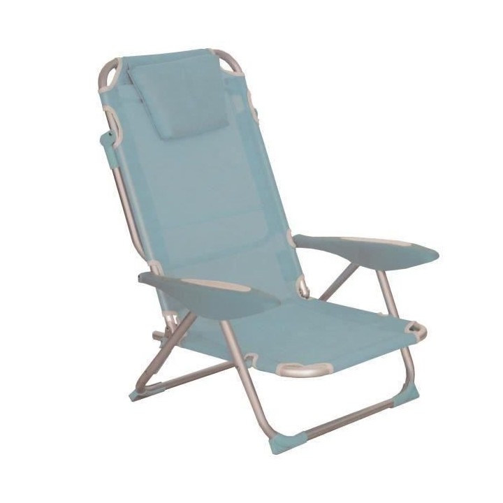 FAUTEUIL CLIC CLAC DES PLAGES BLEU DENIM