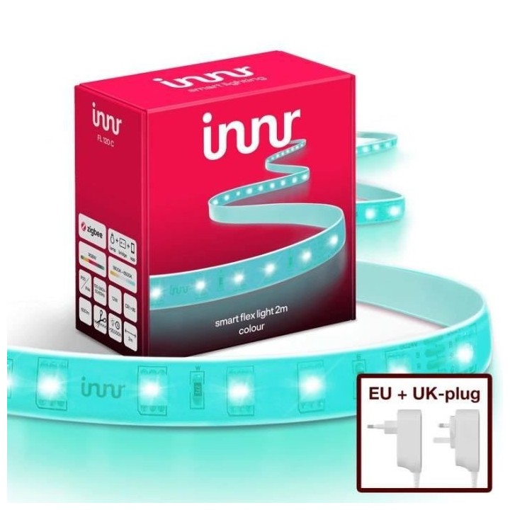 INNR Ruban Flexible Indoor Couleur - 2m Couleur et Blanc variable - 20