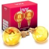 INNR Ampoule connectée E27 - ZigBee 3.0 - Pack de 2 ampoules Vintage filament - 2200K - Globe Intensité réglable.