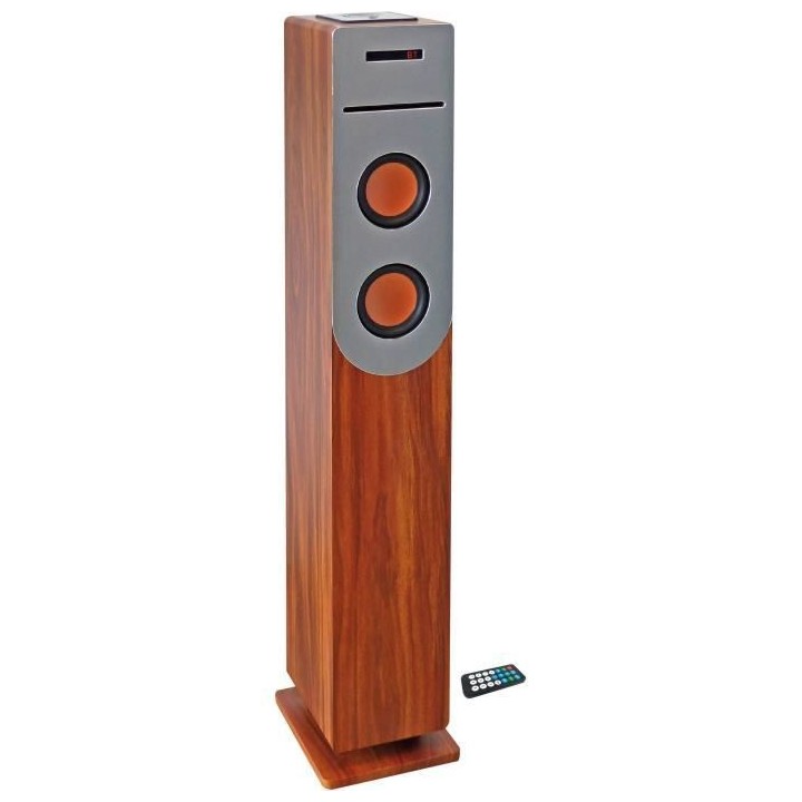 INOVALLEY HP34-CD-WOOD Tour de son Lecteur CD - Bluetooth - 100 W - US