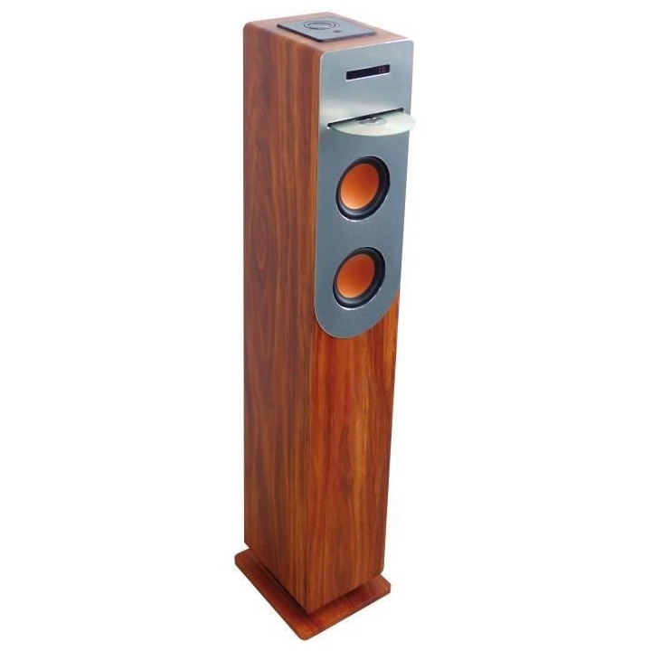INOVALLEY HP34-CD-WOOD Tour de son Lecteur CD - Bluetooth - 100 W - US