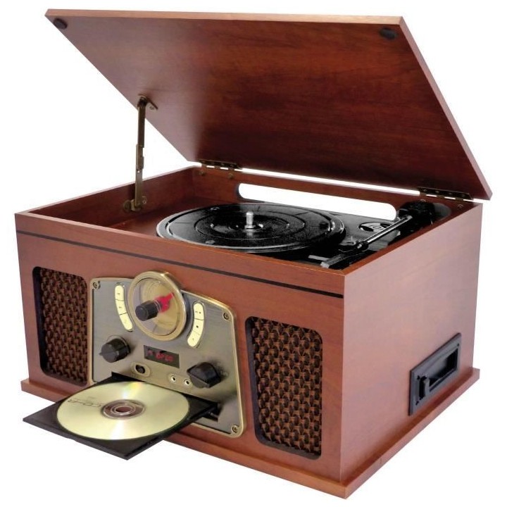 INOVALLEY RETRO10E-BTH-N - Chaîne Hi-fi rétro - Connectivité blueto