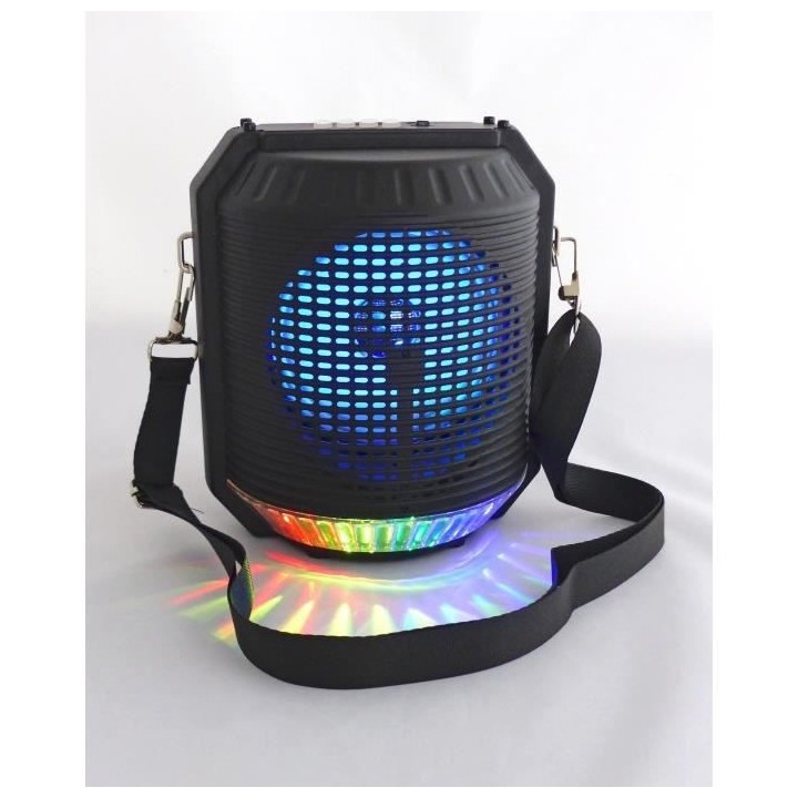 INOVALLEY HP74BTH - Enceinte lumineuse karaoké Bluetooth 20W - Lumier