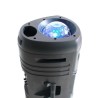 INOVALLEY KA112BOWL - Enceinte lumineuse Bluetooth 400W - Fonction Karaoké - 2 Haut-parleurs - Boule kaléidoscope LED - Port U