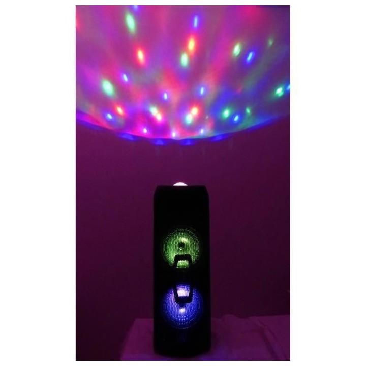 INOVALLEY KA112BOWL - Enceinte lumineuse Bluetooth 400W - Fonction Kar