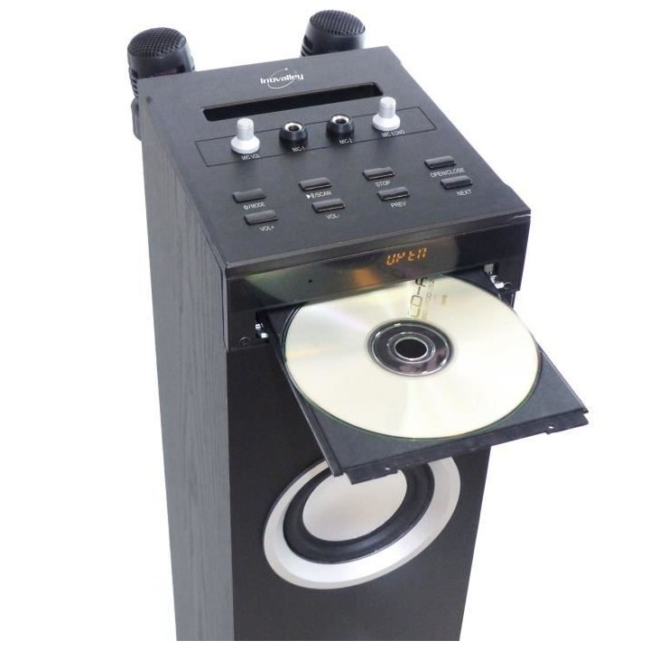 Inovalley HP49CD - Tour de son Bluetooth - Lecteur CD et fonction Kara