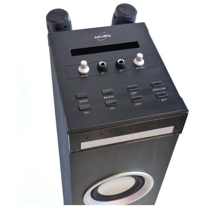 Inovalley HP49CD - Tour de son Bluetooth - Lecteur CD et fonction Kara