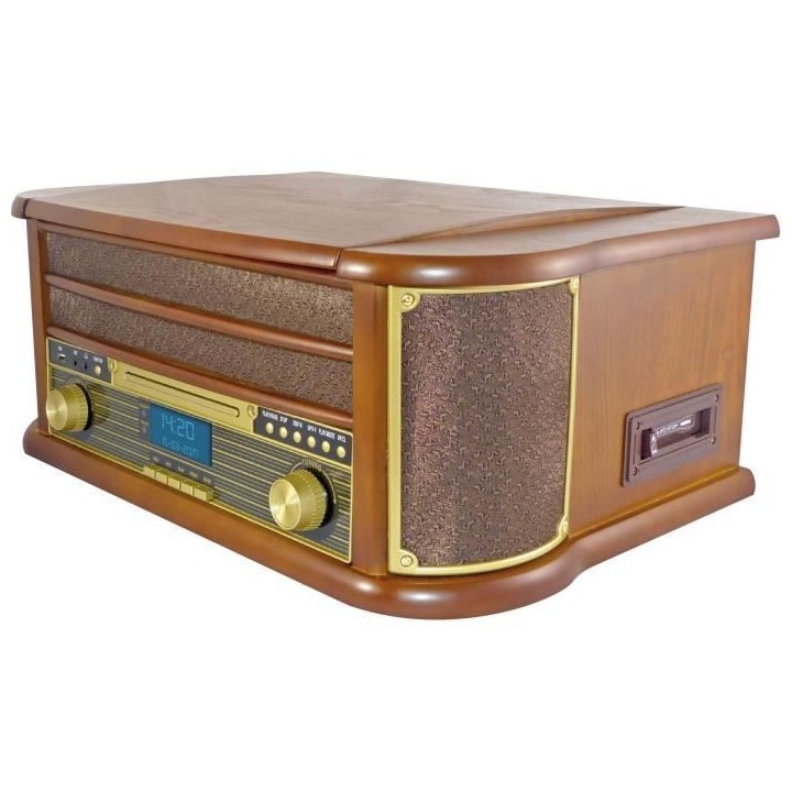 INOVALLEY RETRO29E-N Chaîne Hifi vinyle style rétro - Bluetooth 5.0