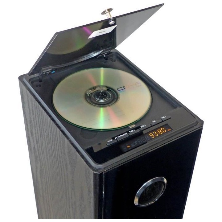 INOVALLEY HP33-CD Tour de son Bluetooth - Lecteur CD - Noir