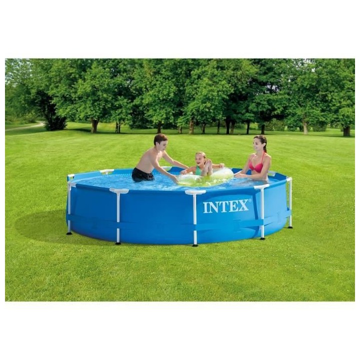Kit Piscine hors sol tubulaire INTEX - Frame - 304,8 x 76,2 cm - Ronde