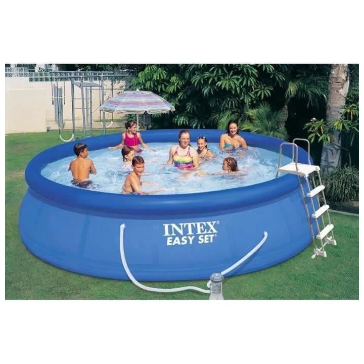 Kit Piscine hors sol autoportée INTEX Easy Set - 457,2 x 106,68 cm -