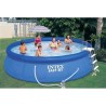 Kit Piscine hors sol autoportée INTEX Easy Set - 457,2 x 106,68 cm - Ronde (Avec bâche, échelle, tapis de sol et un kit filtr