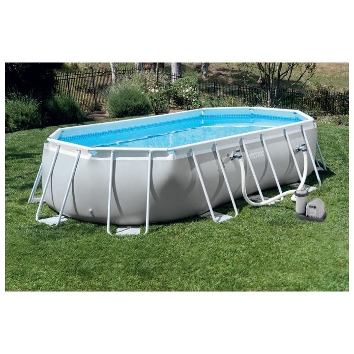 Kit Piscine hors sol tubulaire INTEX - Prism frame - 610 x 305 x 122 c