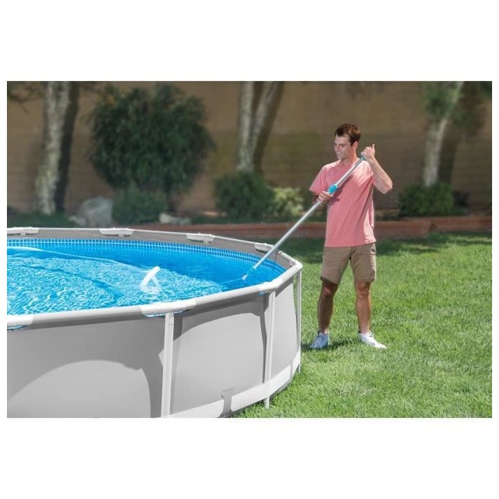 Intex kit nettoyage deluxe épuisette fond-tete balai