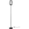 MADDY Lampadaire en métal - Ø 22 x H 160 cm - Noir - Ampoule LED Décorative fournie