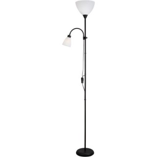Lampadaire liseuse Betty 2 abat jours ABS Piétement métal L 20 x l 2