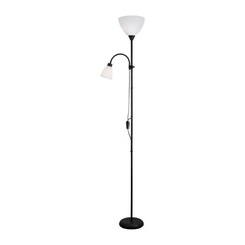 Lampadaire liseuse Betty 2 abat jours ABS Piétement métal L 20 x l 20 x H 176 cm INTERNATIONAL DESIGN