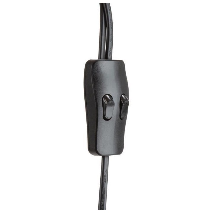 Lampadaire liseuse Betty 2 abat jours ABS Piétement métal L 20 x l 2