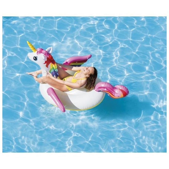 INTEX Bouée gonflable Licorne Magique a Chevaucher
